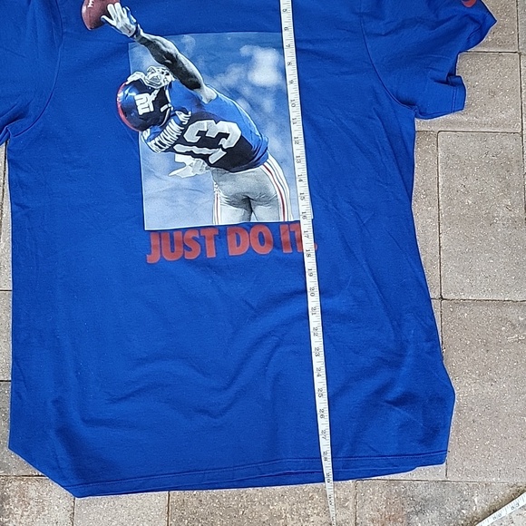 Nike OBJ The Catch Cotton Tee Sz L New York Giants Just Do It - Picture 7 of 8